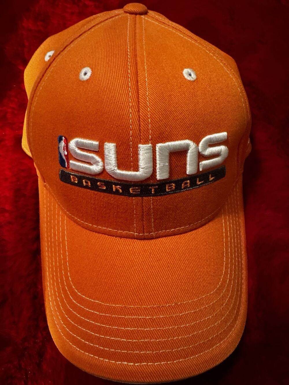 Vintage Phoenix Suns Adidas NBA Adjustable Hat Cap Orange Embroidered 2000s